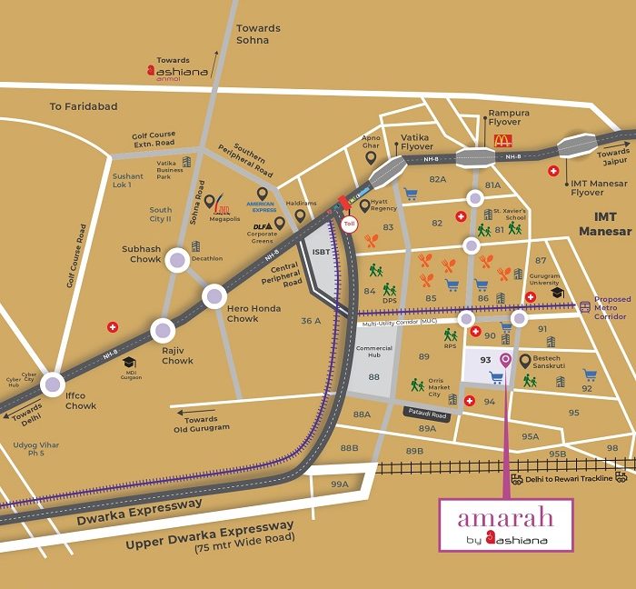 Amarah by Ashiana Location